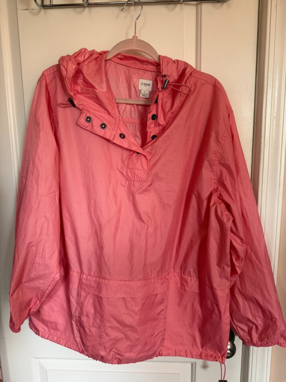 J.Crew Pink Packable Anorak